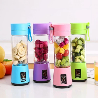 Mini Liquidificador Portátil Shake Take Recarregável Com 6 Lâminas 380ml - Imagem 6