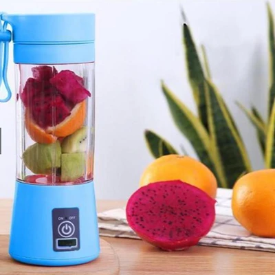 Mini Liquidificador Portátil Shake Take Recarregável Com 6 Lâminas 380ml - Imagem 5