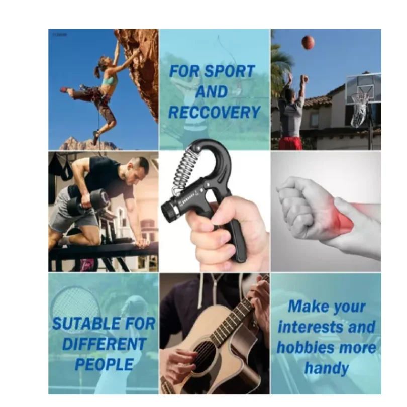 Hand Grip Mola Com Ajuste 5kg A 60kg Fisioterapia Anti-braço - Imagem 6