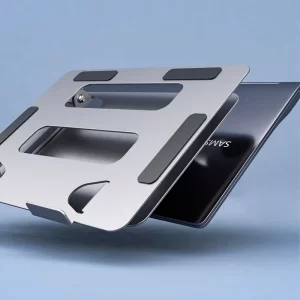Suporte dobrável para laptop em liga de alumínio para notebook de 10 a 17 polegadas.