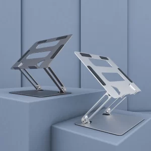 Suporte dobrável para laptop em liga de alumínio para notebook de 10 a 17 polegadas.