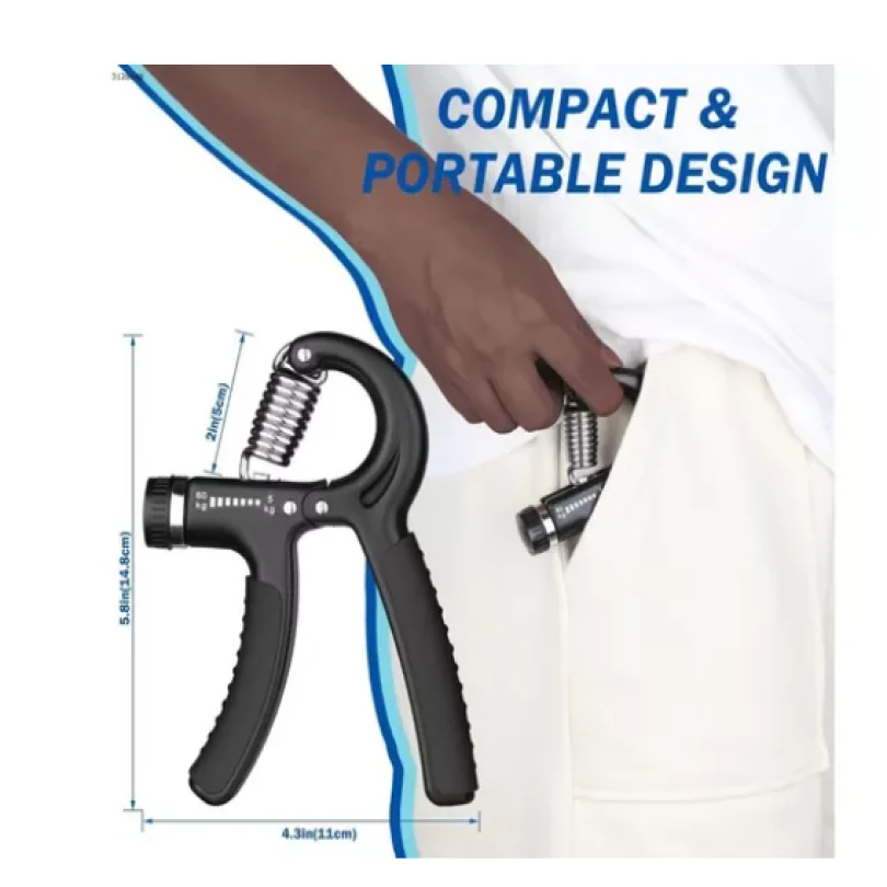 Hand Grip Mola Com Ajuste 5kg A 60kg Fisioterapia Anti-braço - Imagem 3