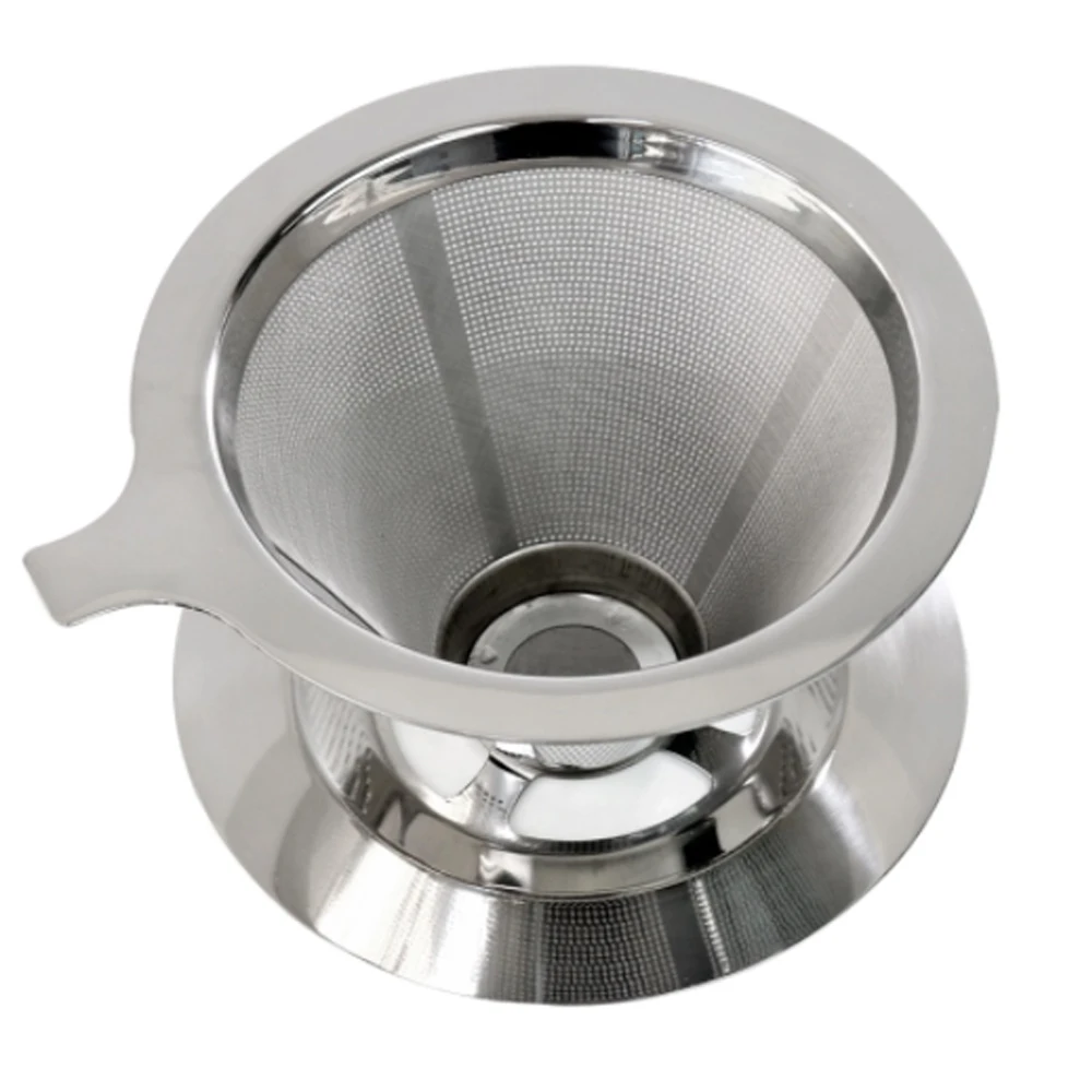 Filtro de café ultrafino premium reutilizável de aço inoxidável - número 102