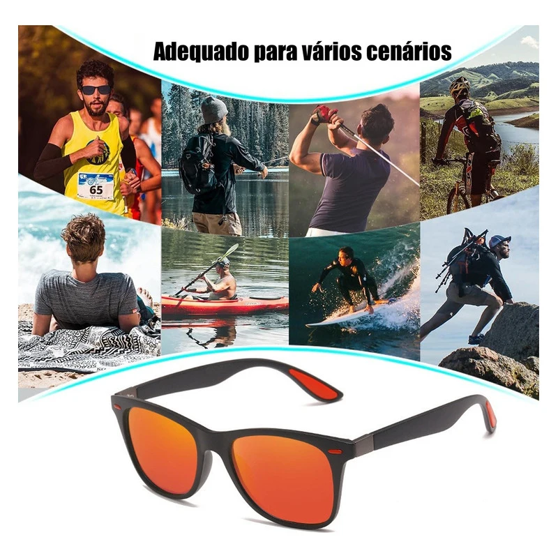 Óculos de sol quadrados polarizado. - Imagem 5