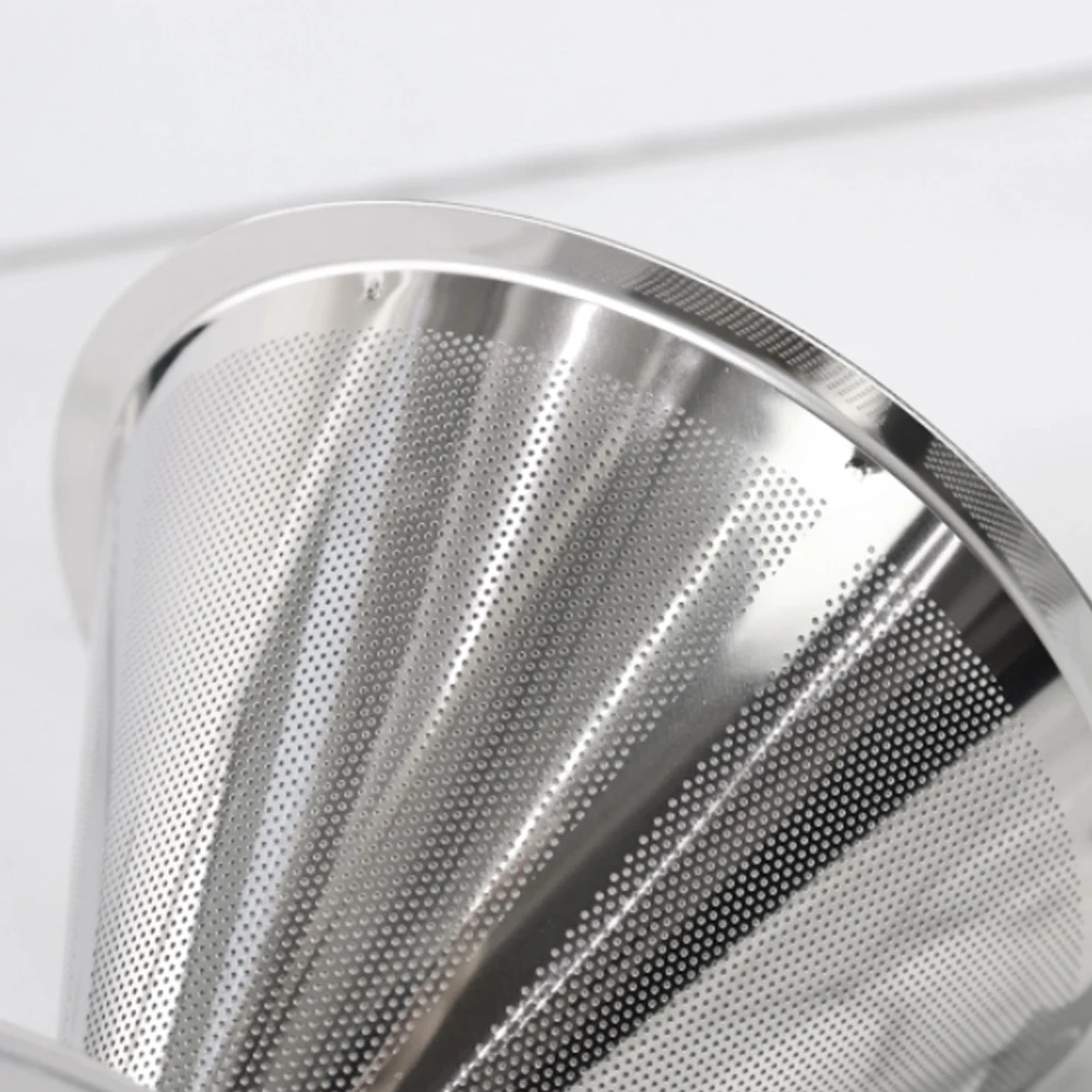 Filtro de café ultrafino premium reutilizável de aço inoxidável - número 102 - Imagem 4