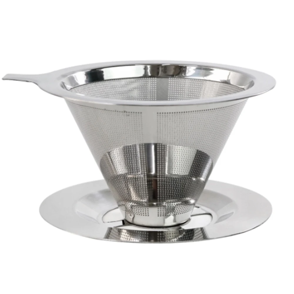 Filtro de café ultrafino premium reutilizável de aço inoxidável - número 102 - Imagem 5
