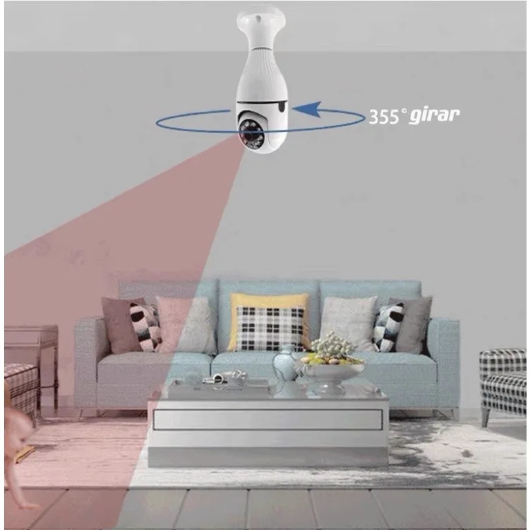 Câmera sem fio Wifi giratória 360. - Imagem 4